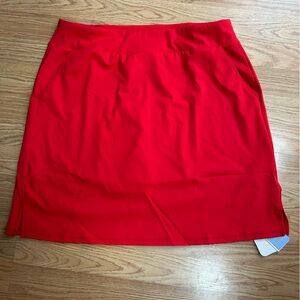 Vibrant Red Women's Golf Skort